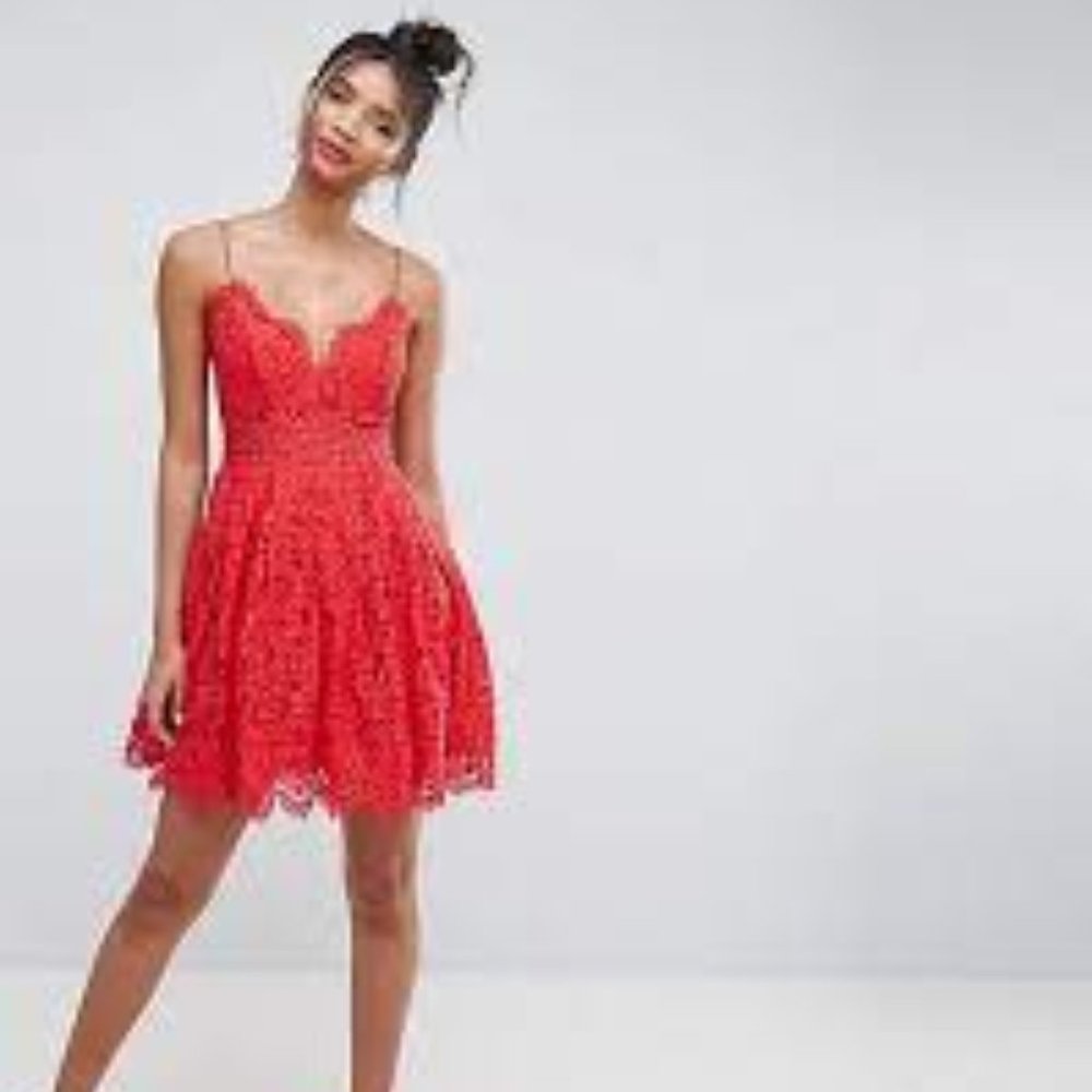 ASOS Lace Cami Mini Prom Dress